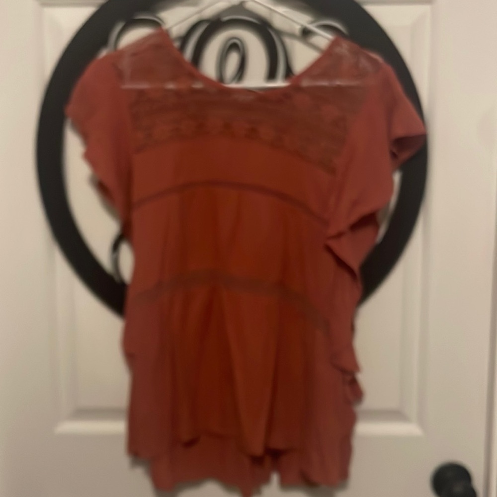 American eagle blush blouse